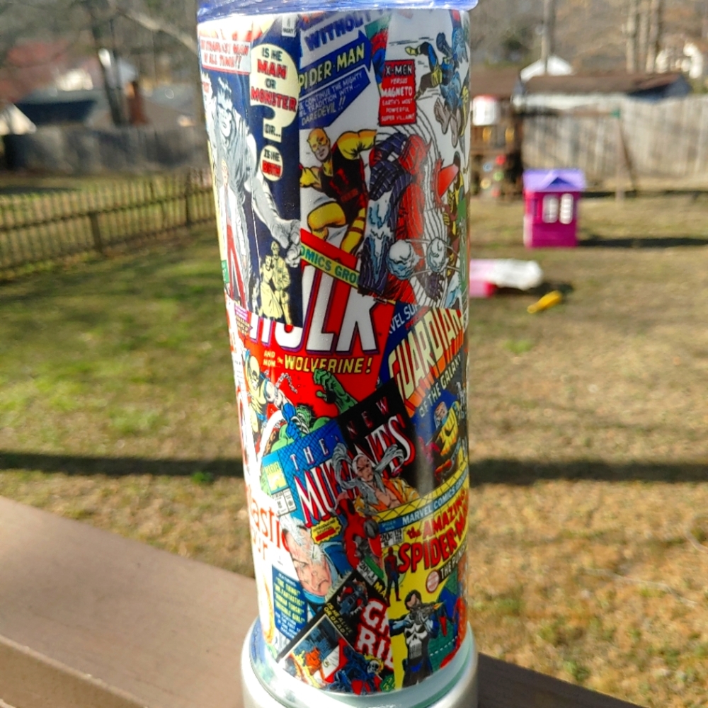 20oz Custom Tumbler - Comic Book Theme